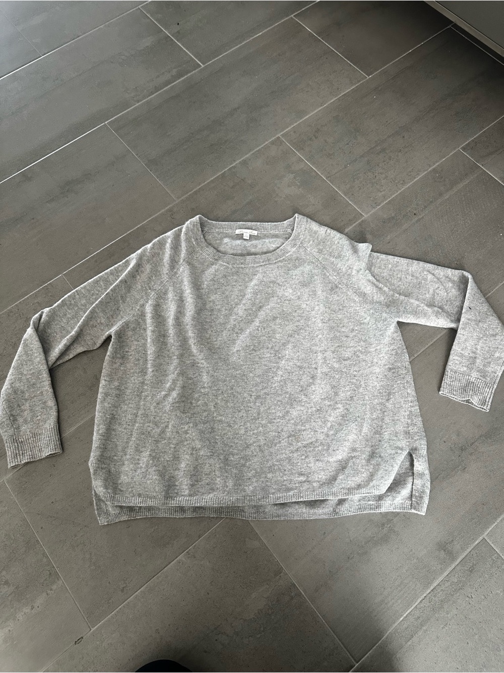 Minnie Rose Light Gray Crewneck Sweater
